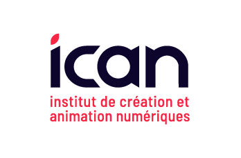 Logo Ican, Institut de Création et Animation Numériques